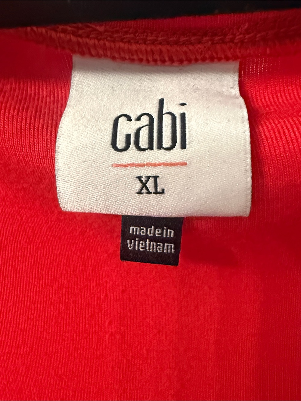 CAbi Bright Red V-Neck Dolman Sleeve Top - Picture 2 of 4